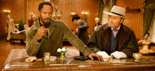 Jamie Foxx and Franco Nero in Django Unchained