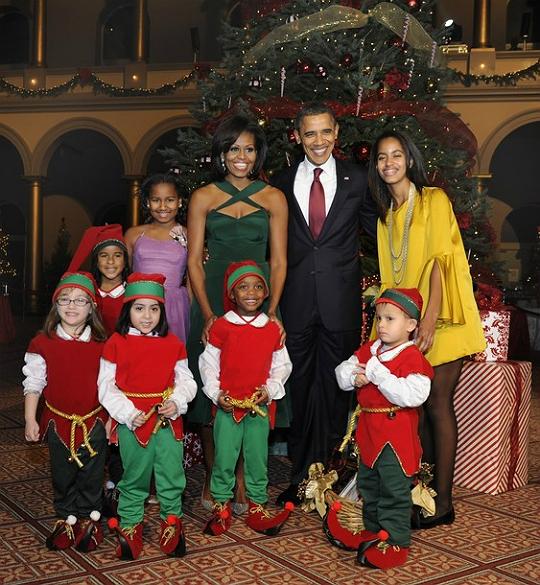 The Obamas at Christmas