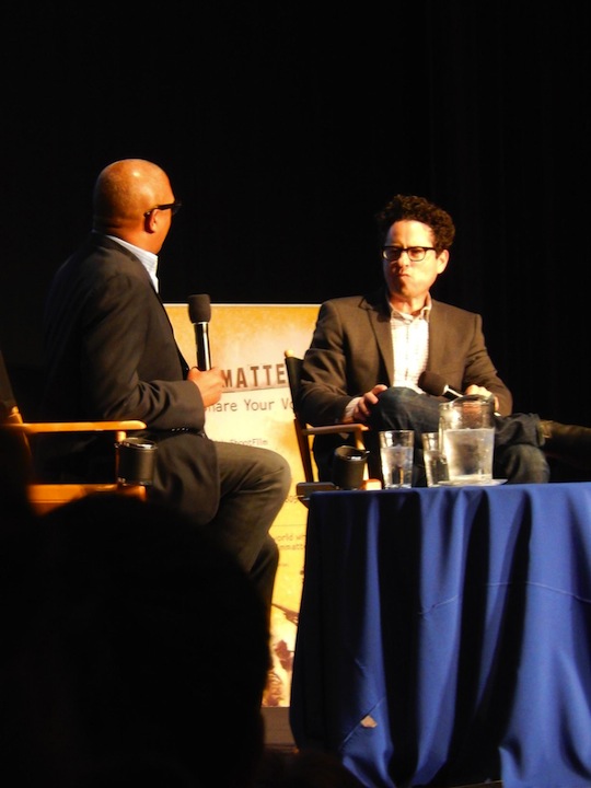 Reggie interviewing J.J. Abrams