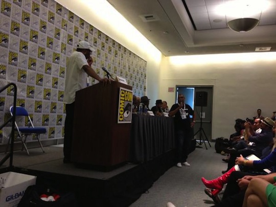 Reggie at SDCC Black Panel Reggie at SDCC Black Panel