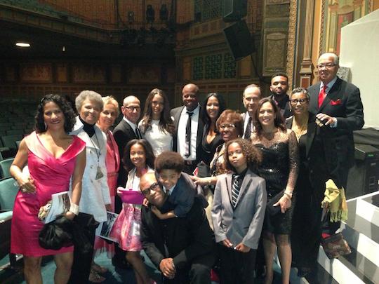 NAACP Image Awards producers with friends and family
