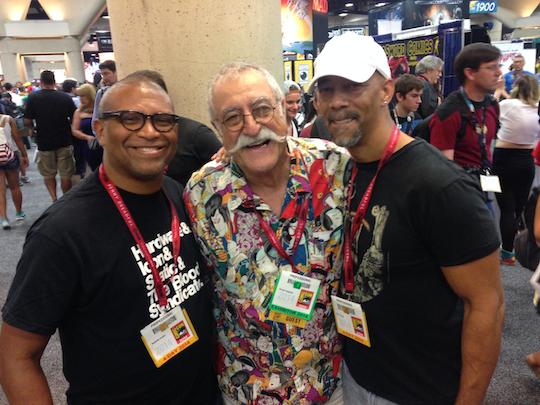 Reggie with Sergio Aragones and Denys Cowan 