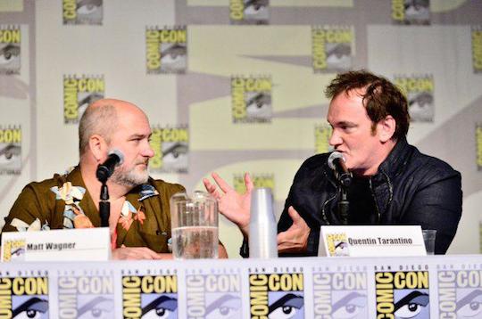 Matt Wagner and Quentin Tarantino at the Django/Zorro panel