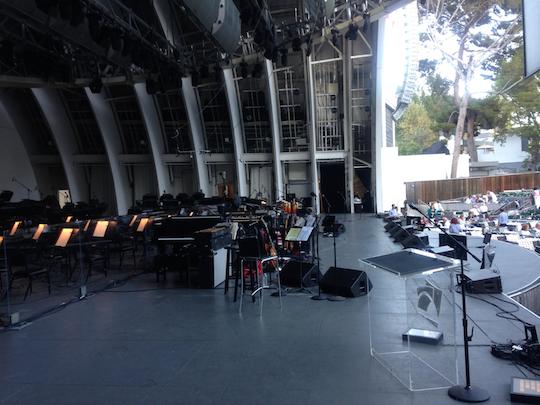 The Hollywood Bowl stage